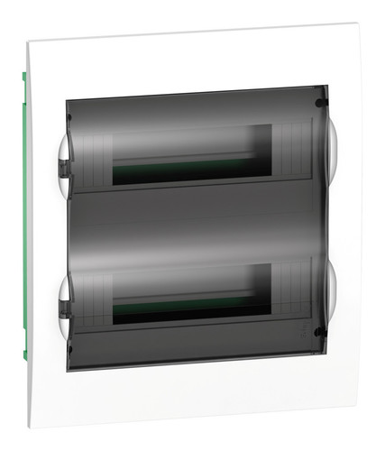 Распределительный шкаф Schneider Electric Easy9 24 мод., IP40, встраиваемый, пластик, прозрачная дверь, с клеммами