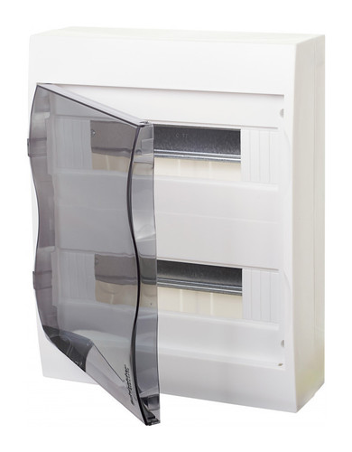 Распределительный шкаф Schneider Electric Easy9, 24 мод., IP40, навесной, пластик, прозрачная дверь, с клеммами