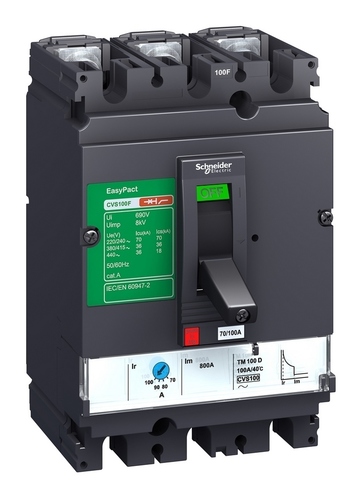 Силовой автомат Schneider Electric EasyPact CVS 160, TM-D, 25кА, 3P, 250А