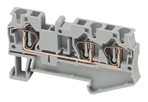 Клеммник пружинный проходной Schneider Electric Linergy TR 4 мм², серый, NSYTRR43