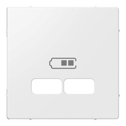 Накладка на розетку USB MERTEN SYSTEM M, полярный белый